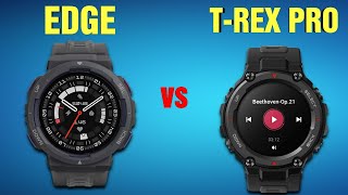 Amazfit Active Edge vs Amazfit TRex Pro  Full Specs Compare Smartwatches [upl. by Sisxela]