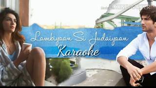 Lambiyan Si Judaaiyan Karaoke With Lyrics  Arijit Singh  Raabta [upl. by Kinzer864]