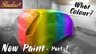 My Cars NEW PAINT Job PART 1 Respraying a MK6 Fiesta ST150 by Flawless Bodyshop [upl. by Dnalhsa]