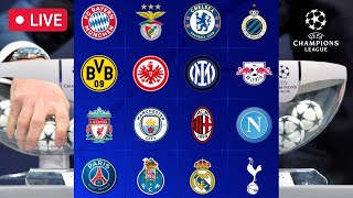 Sorteggi Champions League in DIRETTA 🔴 NapoliEintracht InterPorto e MilanTottenham agli ottavi [upl. by Berns]