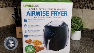 Airwise Fryer from Gowise USA  Gowise USA Air Fryer  Review and How to use it [upl. by Annayi]