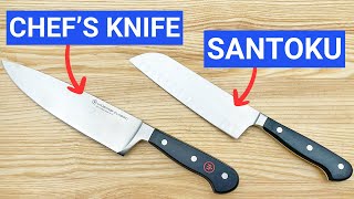 Santoku vs Chefs Knife 5 Key Differences and When to Use Each [upl. by Kung]