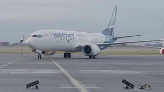 WestJet 737 Max Landing at YVR [upl. by Koosis]