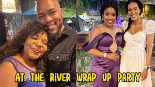 Sindi Dlathu partying with costars  the river 1Magic wrap up party [upl. by Enomahs300]