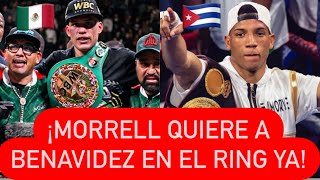 ¡DAVID MORRELL INSISTE EN PELEAR CON DAVID BENAVIDEZ boxing [upl. by Oine]