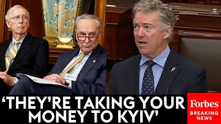 BREAKING NEWS Rand Paul Absolutely Unleashes On McConnell Schumer In Tirade Against Ukraine Aid [upl. by Schoof919]