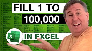 Excel  How To Fill A Number Series In Quickly In Excel  Episode 1979 [upl. by Adnawot525]