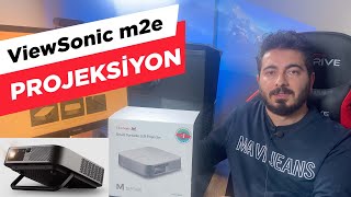 DETAYLI İNCELEME  Viewsonic M2e 1080p Full HD Taşınabilir SMART LED Projeksiyon Cihazı [upl. by Wistrup227]