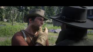 John getting a fight with the Laramie gang RDR2 [upl. by Rebmyk]