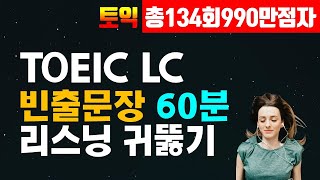 토익 LC 빈출문장 연속듣기 1시간 토익 리스닝 듣기 연습 [upl. by Enilrek]