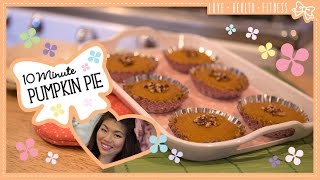 Healthy Pumpkin Pie in 10 Minutes [upl. by Edmanda]