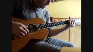 Larrivee Koa Parlor Guitar  Delta Blues improvisation [upl. by Ailegna]