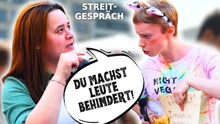 Veganerin TRIGGERT aggressive Tierfresserin peinlich [upl. by Rosenthal]