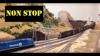 NON STOP HO Scale Model Trains [upl. by Harikahs]