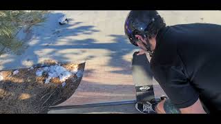 Skateboarding on a quater pipe  First time with my hosoi hammerhead [upl. by Venn]