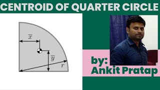 centroid of quarter circle IEngineering MechanicsI Lecture 4 [upl. by Heck]