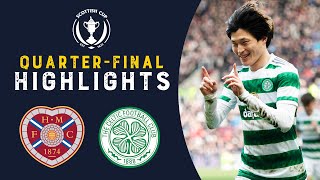 Kyogo Scores Stunning Backheel Goal  Hearts 03 Celtic  Scottish Cup Quarter Final 202223 [upl. by Swayne]