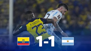 Eliminatorias  Ecuador 11 Argentina  Fecha 18 [upl. by Ettenwahs]