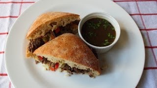 Chicago Italian Beef Sandwich quotStew Meat Editionquot  Stewed Italian Beef Sandwich [upl. by Sulihpoeht]