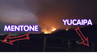 LIVE YUCAIPA  MENTONE FIRE WATCH Line Fire Highland CA San Bernardino Co Breaking News [upl. by Ellenig]