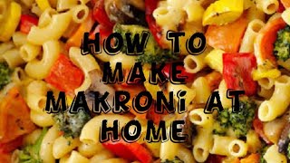 How to make makroni at home shorts Dil se foody [upl. by Anauqal57]