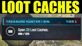 how to quotopen 25 loot cachesquot  how to complete treasure hunter MWZ Challenge guide [upl. by Stacey]