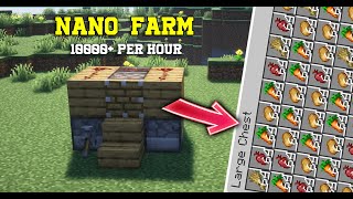 The EASIEST Nano Crop Farm for Minecraft 120 [upl. by Tebazile]