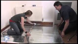 Laminate Laying Underlay [upl. by Arimihc]