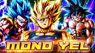 WILL THIS WORK A FULL MONO YEL TEAM UNLEASHED ONTO PVP  Dragon Ball Legends [upl. by Gearhart]