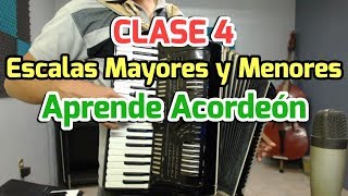 Clase 4  Escalas En Acordeon  Clases de Acordeon de teclas [upl. by Lleksah]