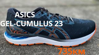 Кроссовки ASICS GELCUMULUS 23 Опыт эксплуатации 735 км ASICS кроссовки обзор cumulus бег [upl. by Summons]