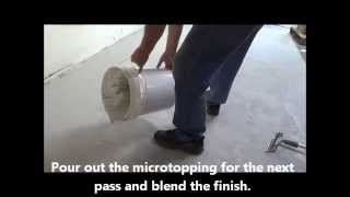 How to Resurface Floors Using a Concrete Microtopping [upl. by Atiral]