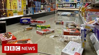 Japan hit by strong earthquake cutting power to millions  BBC News [upl. by Damalis]