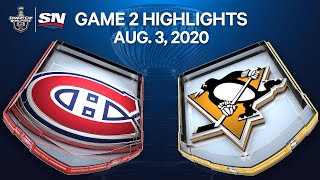 NHL Highlights  Canadiens vs Penguins Game 2  Aug 3 2020 [upl. by Yraek]