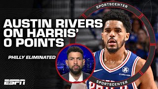 Youre paying him 180M  Austin Rivers unhappy with Tobias Harris 0 PTS in Game 6  SportsCenter [upl. by Kahler]