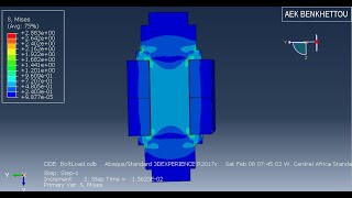 Abaqus Tutorial 8  Pretensioned Bolts [upl. by Fillender]