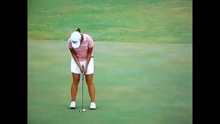 Lydia Ko  Putting Routine  Cross Handed  Left Hand Low 2014 [upl. by Clair]