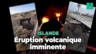 En Islande l’éruption imminente d’un volcan entraîne des évacuations [upl. by Nej]