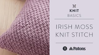 Knit Skill Tutorial  Learn how to Knit the Irish Moss Stitch [upl. by Eicul]