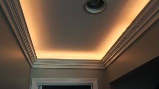 Crown Molding with Indirect Lighting Installation [upl. by Notak]