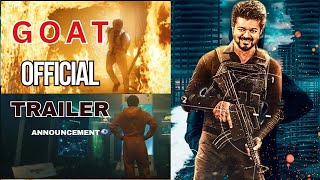 quotGOAT TRAILER ANNOUNCEMENT quotThalapathi Vijay  Venkat prabhu Yuvanshankar💥 [upl. by Aima]