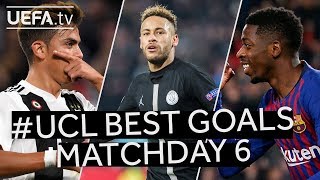 DEMBÉLÉ NEYMAR DYBALA UCL BEST GOALS Matchday 6 [upl. by Ferrigno]