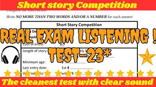 short story competition ielts listening test with answers [upl. by Eixor]