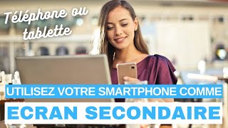 🖥 Utilisez votre SMARTPHONE ou TABLETTE comme écran SECONDAIRE avec Spacedesk [upl. by Rikahs]