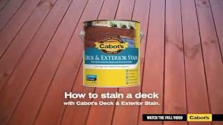 How To Stain A Deck  Cabots 15sec Pre Rolls [upl. by Westberg948]