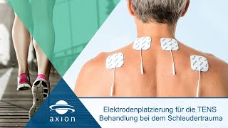 Schleudertrauma  Elektrodenplatzierung für TENS  axion [upl. by Elamaj]