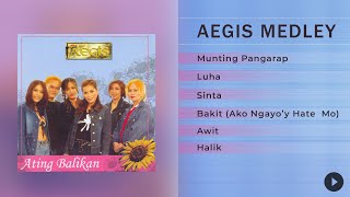 AEGIS  Aegis Medley  OPM HIT LOVE SONGS Lyric Video [upl. by Odlavu]