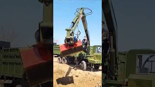 Sixwheeled excavator for agricultural use [upl. by Licht941]