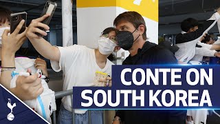 “Son is proud we are together in his country”  Antonio Conte on being in South Korea 🇰🇷 [upl. by Ettenil]