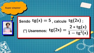 Cálculo da tg2x  Aula 2º ano 04112020 [upl. by Eenyaj]